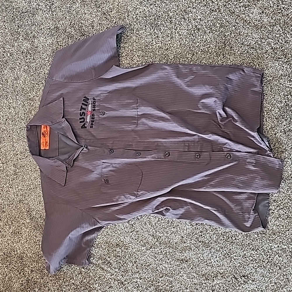 Men's Medium Austin Spees Shop Red Kap work shirt